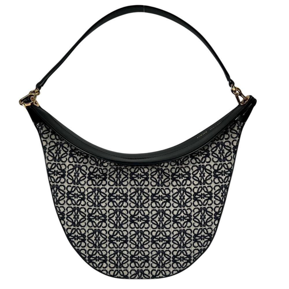 Loewe Luna Anagram handbag for women, shoulder bag, half-moon pattern, one-sh...